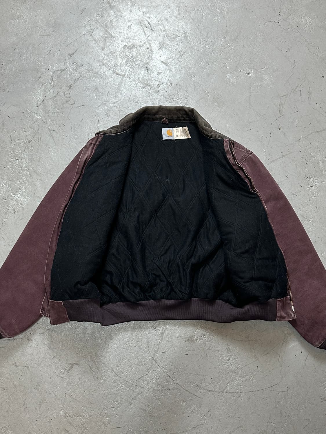 90’s USA Made 칼하트 J14 BRG 칼하트 버건디 디트로이트 상품이미지7