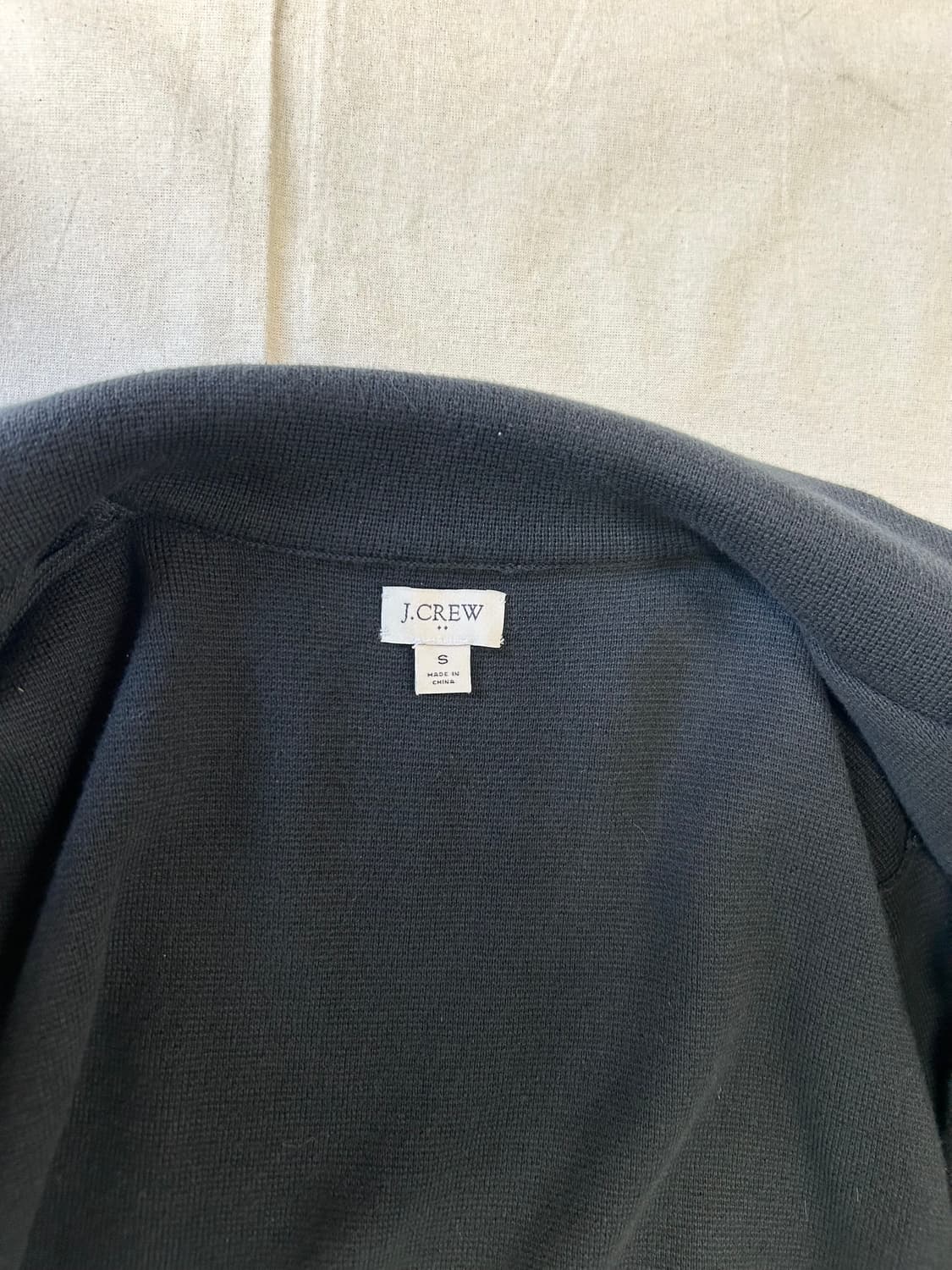 블랙 코튼 싱글 버튼 자켓 상품이미지5