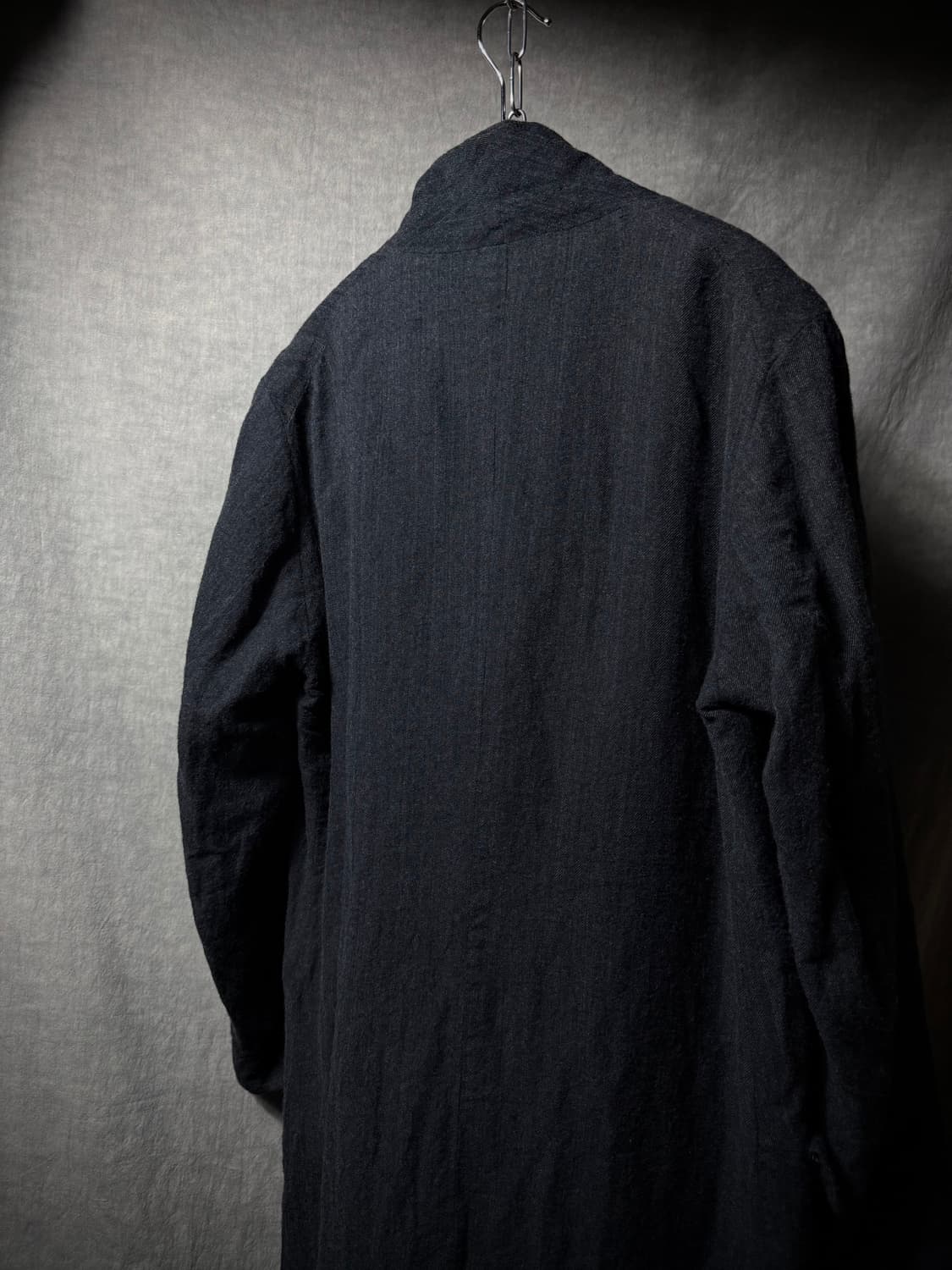 KLASICA Asymmetric Stand Collar Coat 상품이미지8