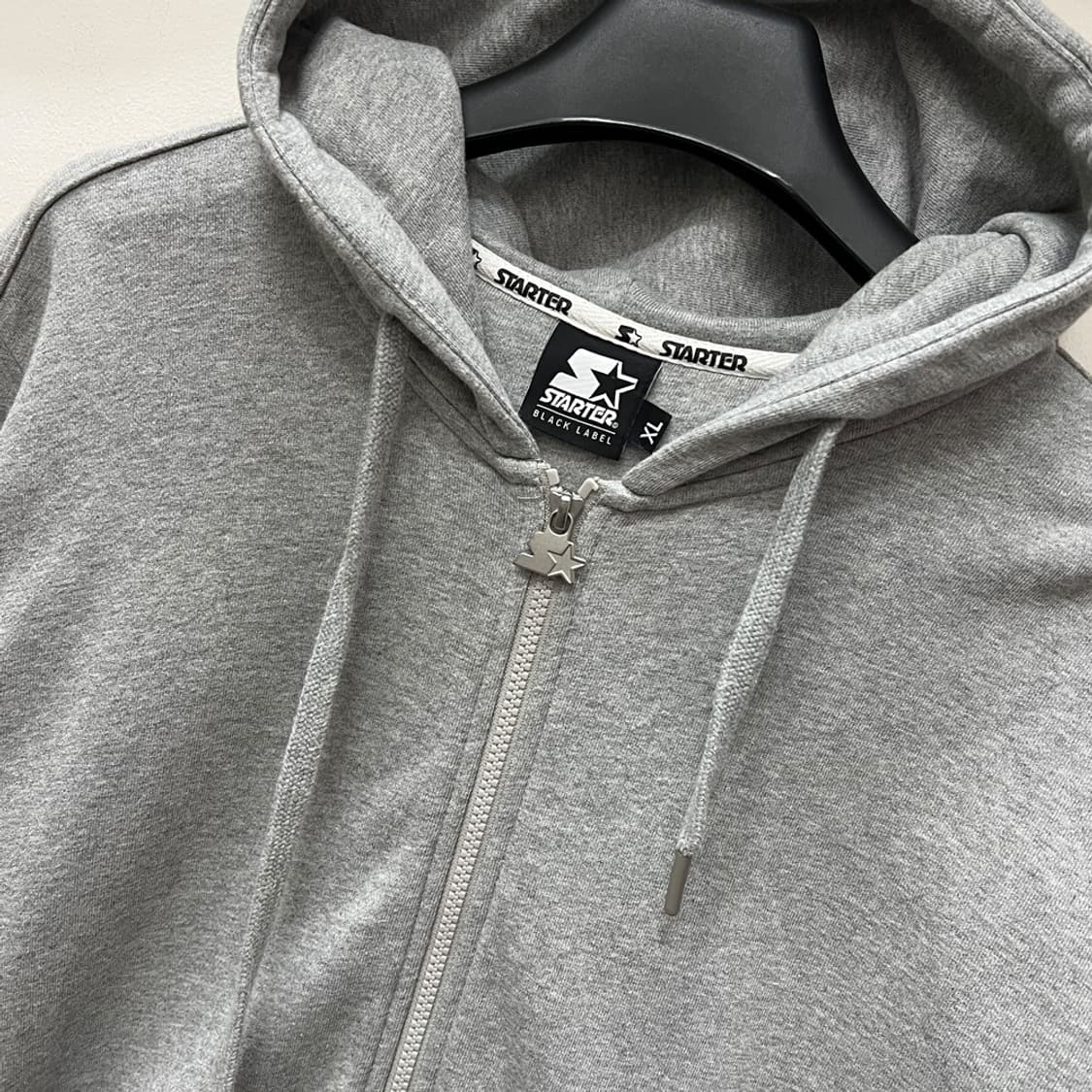 스타터 블랙 라벨 로고 스펠아웃 후드 집업 XL 상품이미지3
