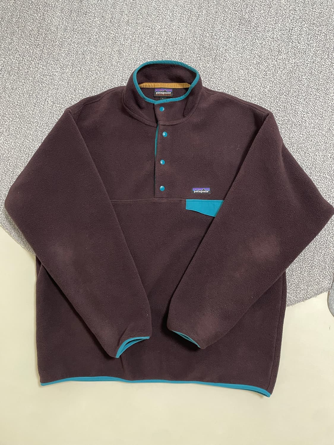 [L] 파타고니아 신칠라 옵시디언 플럼 플리스 퍼플 상태 A급 팝니다 상품이미지1