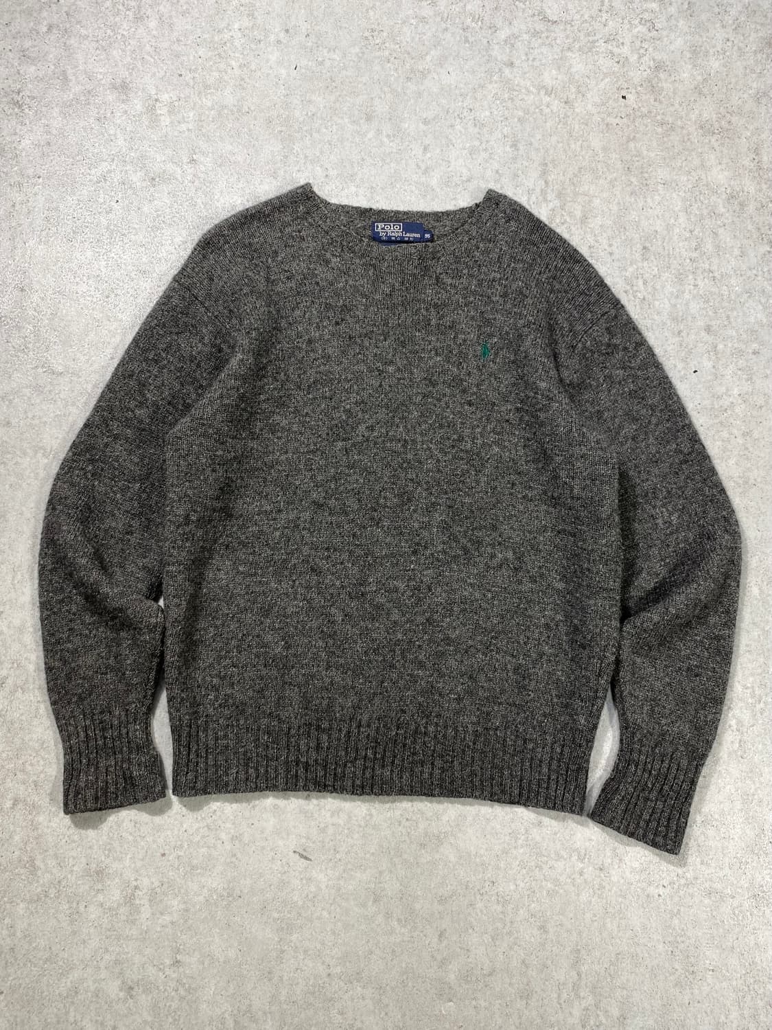 [95] 80s 폴로 랄프로렌 셔틀랜드 울 니트 그레이 상품이미지1