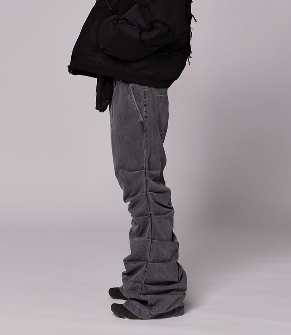 [2] 에이옵 aop mountain 플레어 팬츠 차콜 상품이미지3