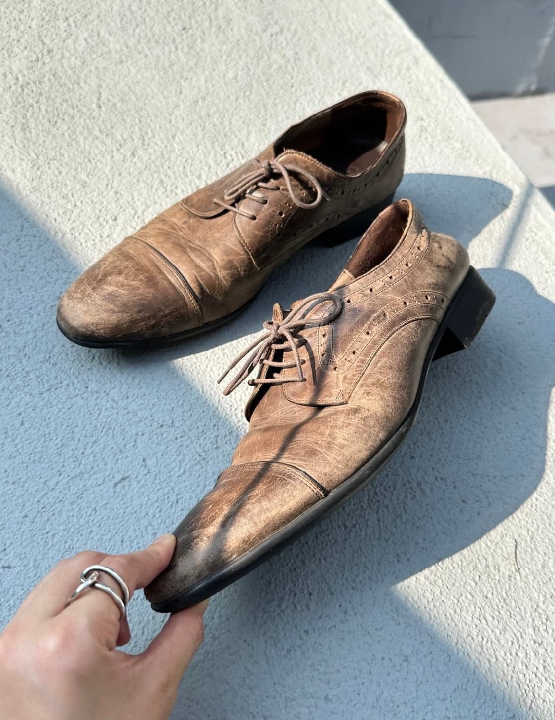 GOSPEL distressed wingtip derby 상품이미지6