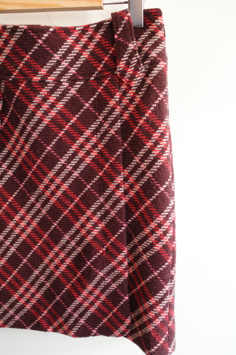 BURBERRY 버버리 블루라벨 울 노바체크 스커트 (28인치) 상품이미지3