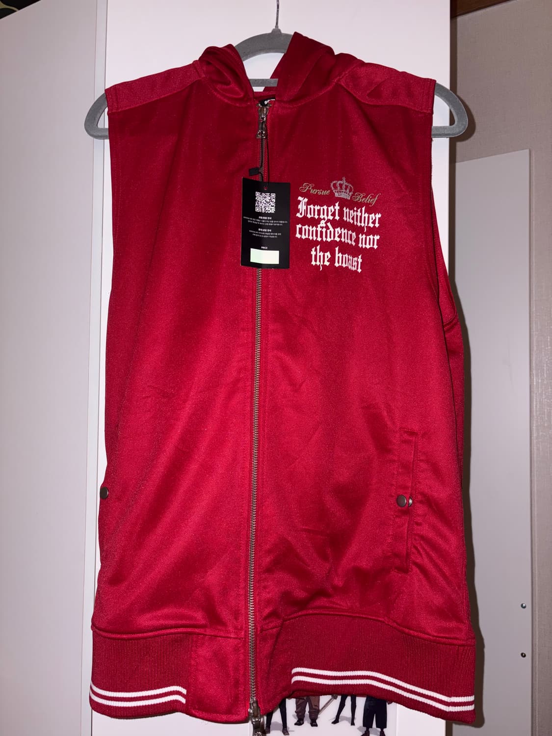 갸루 민소매 후드 아우터 상품이미지1