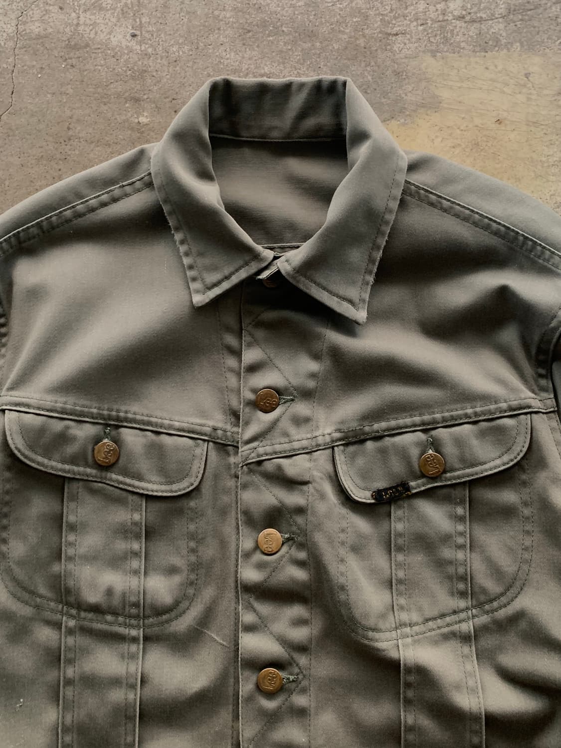 70s Lee Westerner 106-J 코튼 사틴 트러커 자켓 상품이미지2