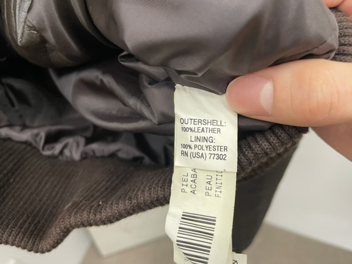 TRF 레더 자켓 브라운 상품이미지8