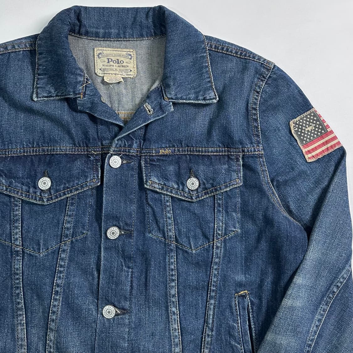 폴로 랄프로렌 보이즈 성조기 데님 자켓   상품이미지4