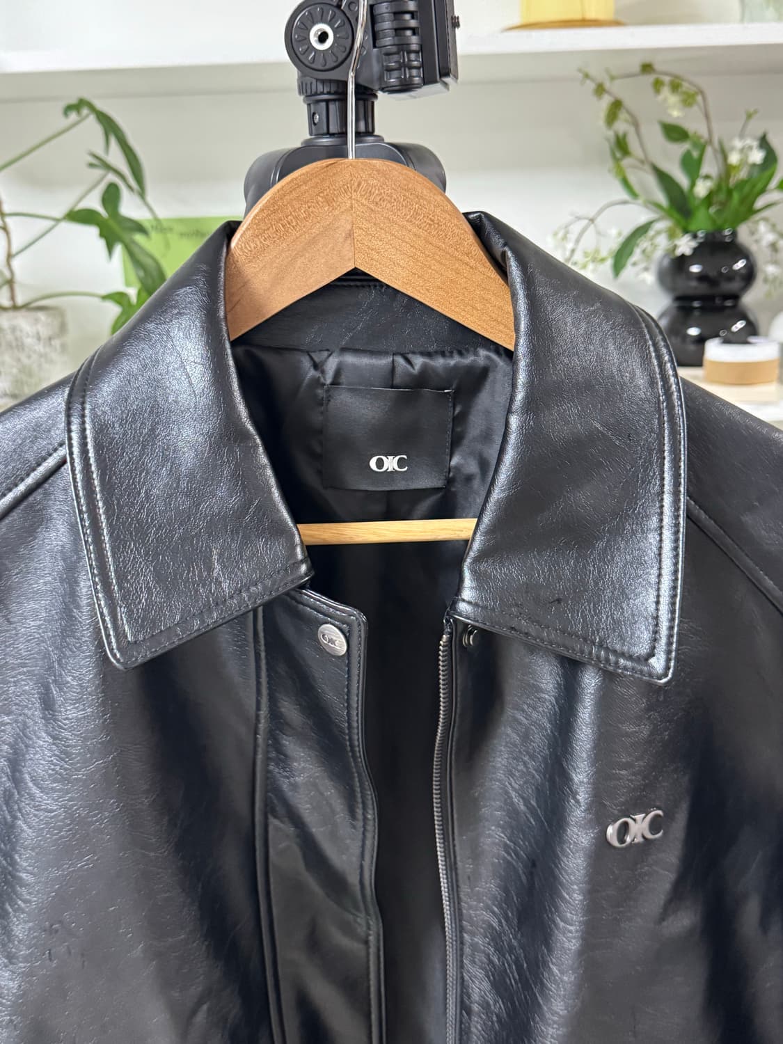 오아이오아이 레더 자켓 상품이미지2