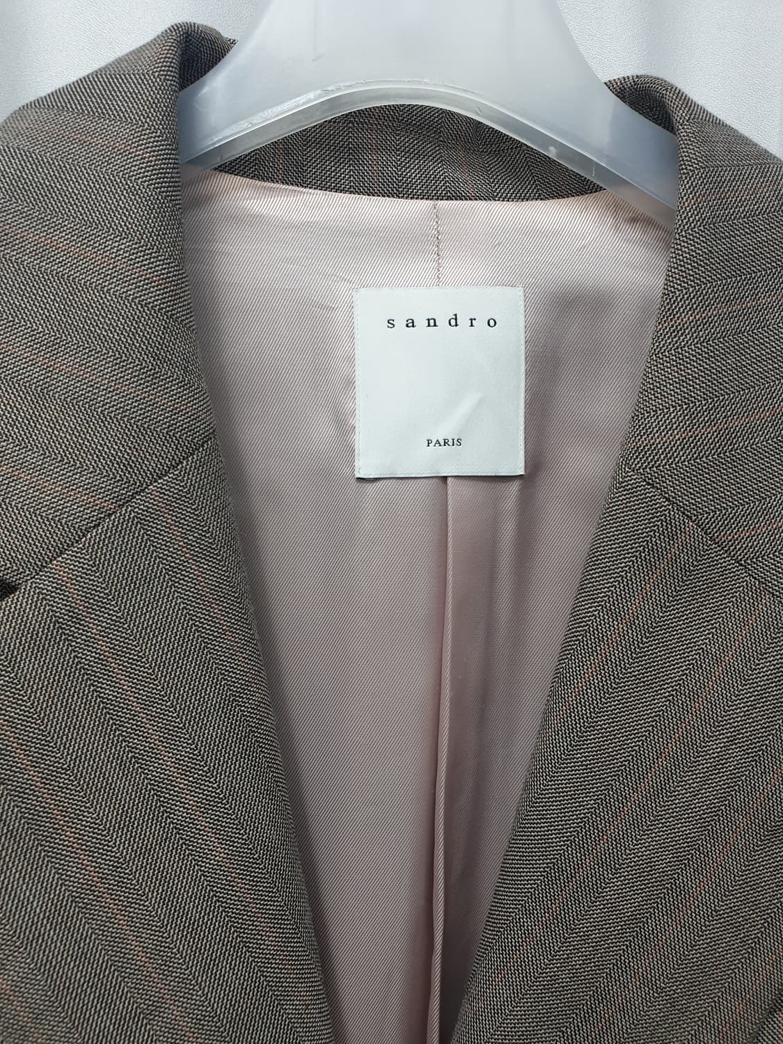 새상품) 산드로 체크 블레이저 자켓 2 상품이미지3