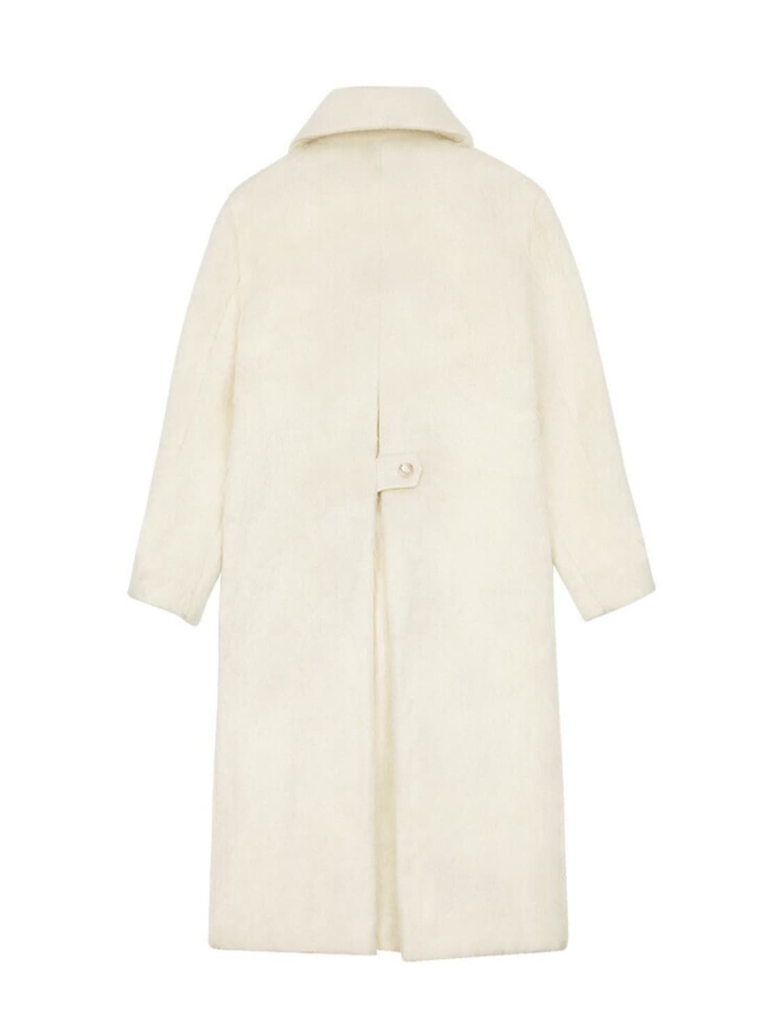 새상품 ) 마가린핑거스 헤어리 울 롱코트 (아이보리) 상품이미지6