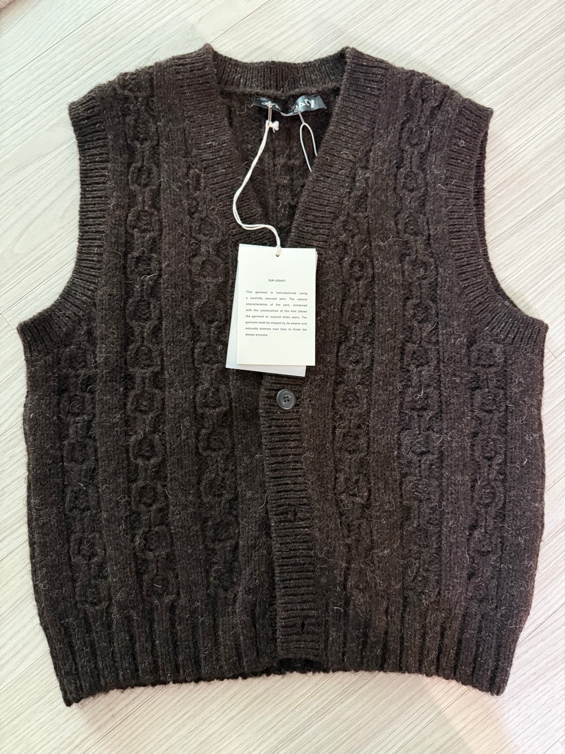 아워레가시 RUGRAT VEST 니트 베스트 새상품 상품이미지2