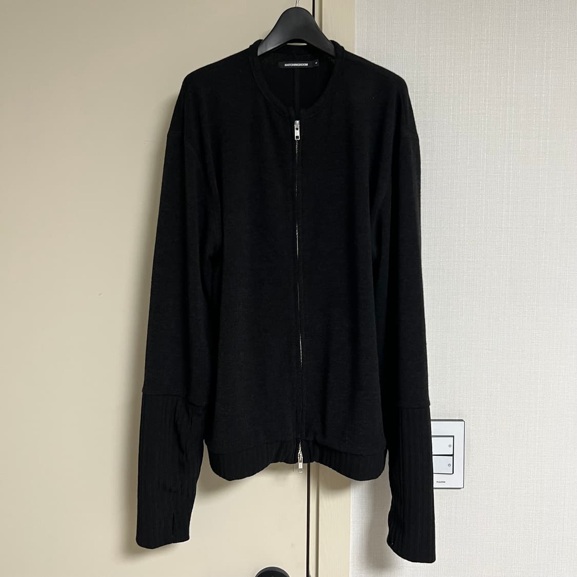 레이어가디건4 Layer Cardigan Ash Black 상품이미지1