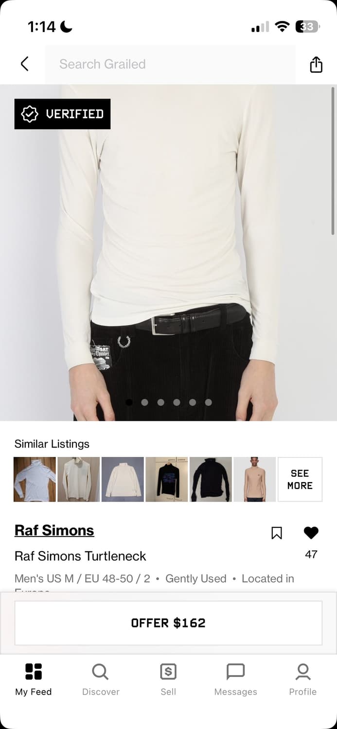 Raf simons turtle neck 상품이미지7