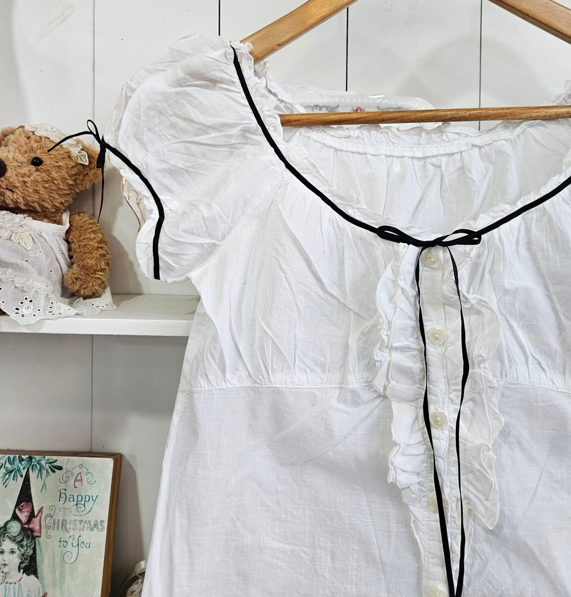 LEST ROSE 프릴 블라우스 상품이미지3