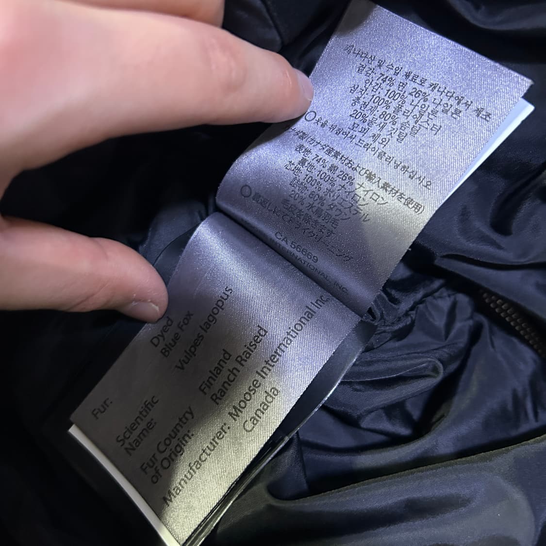 무스너클 패딩 s 상품이미지5