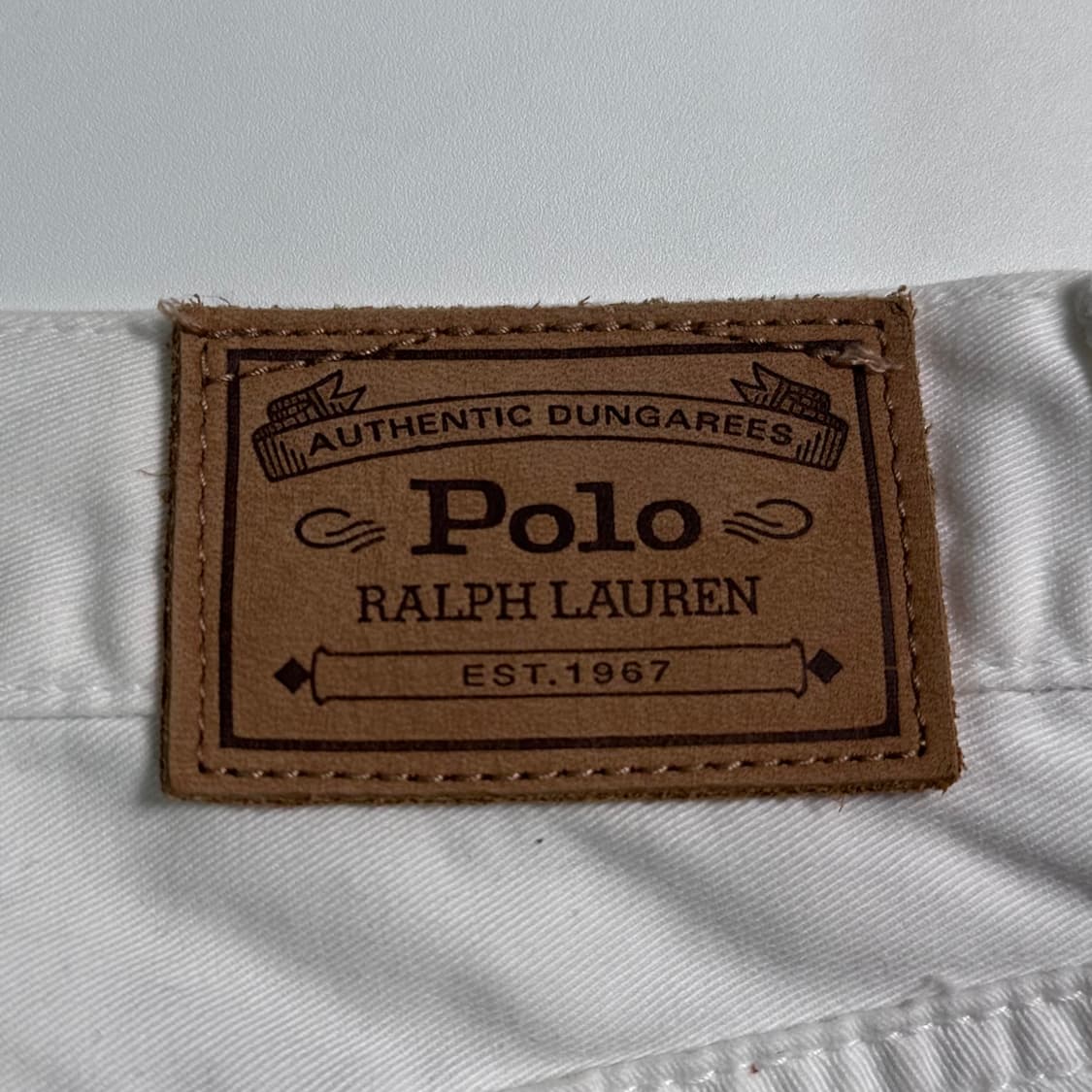 폴로 랄프로렌 화이트 코튼 팬츠 상품이미지7