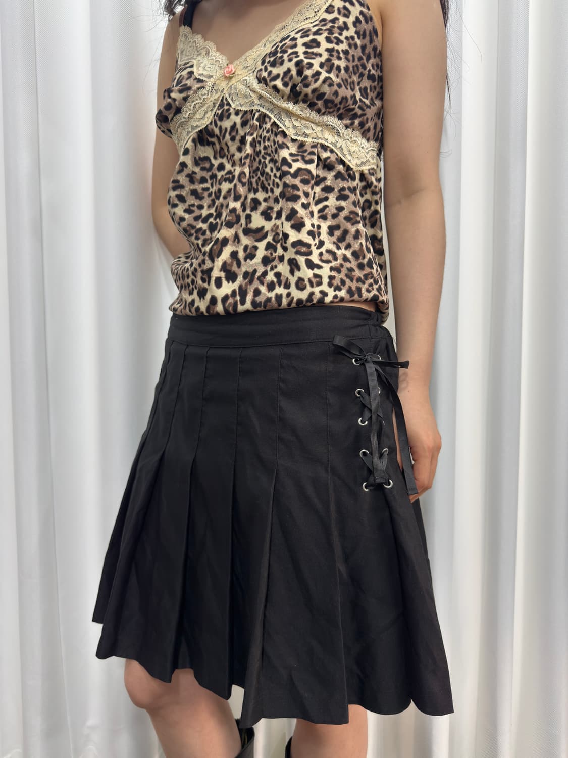 eyelet pleats skirt 상품이미지1