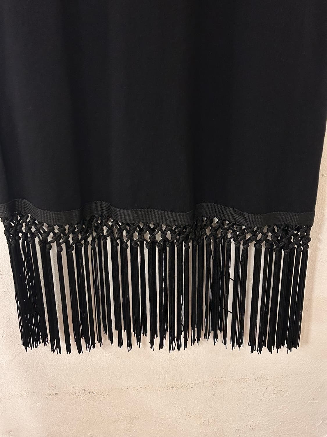 ZARA 자라 블랙 프링지 원피스 EUR S (실측 M) 상품이미지3