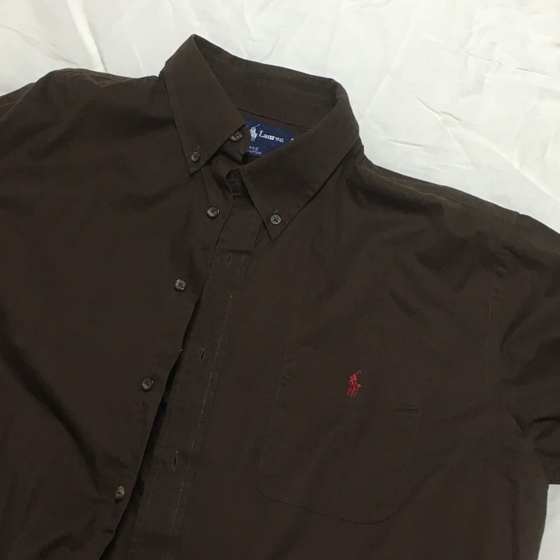 폴로 브라운 긴팔 셔츠 남방 상품이미지1