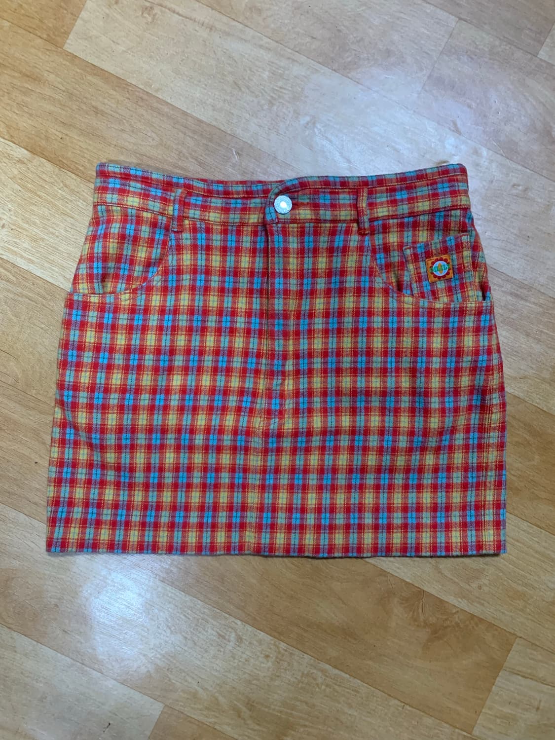 OILILY 오일릴리 체크패턴 미니 스커트(38 사이즈) 상품이미지1