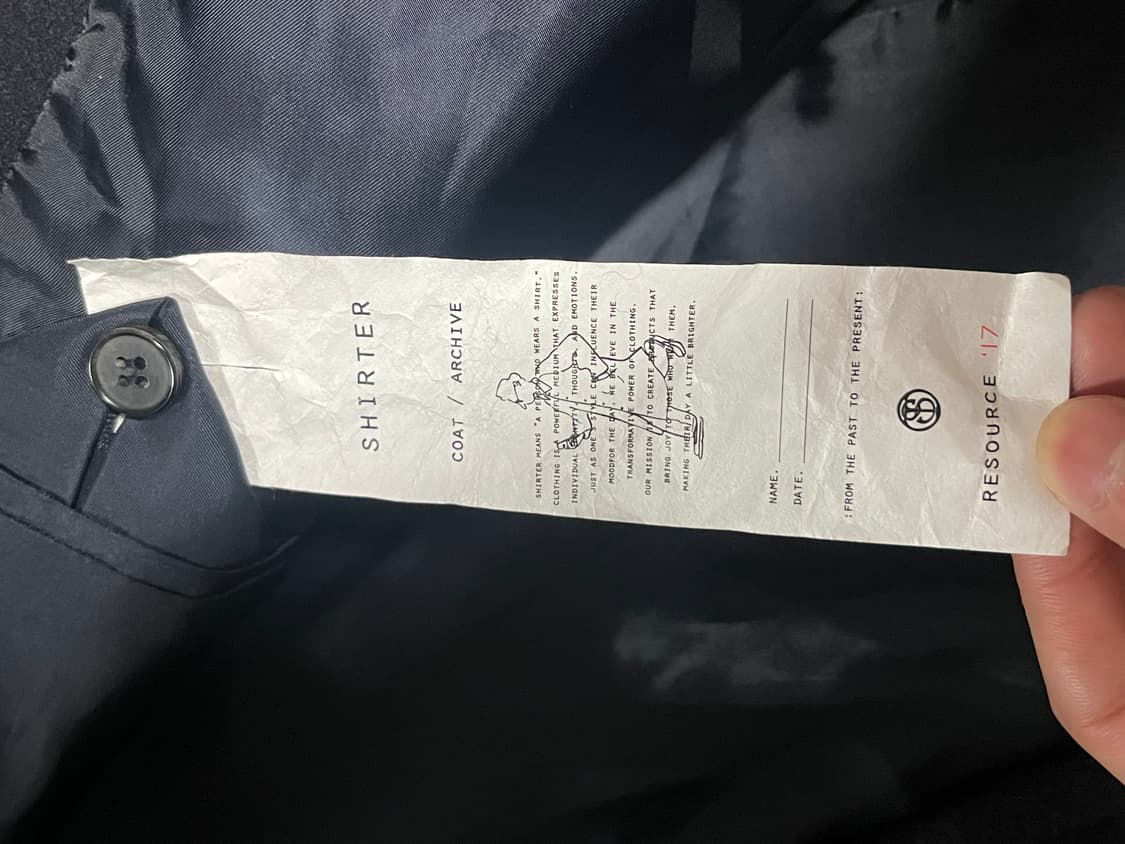 셔터 피코트 네이비 S사이즈 상품이미지4