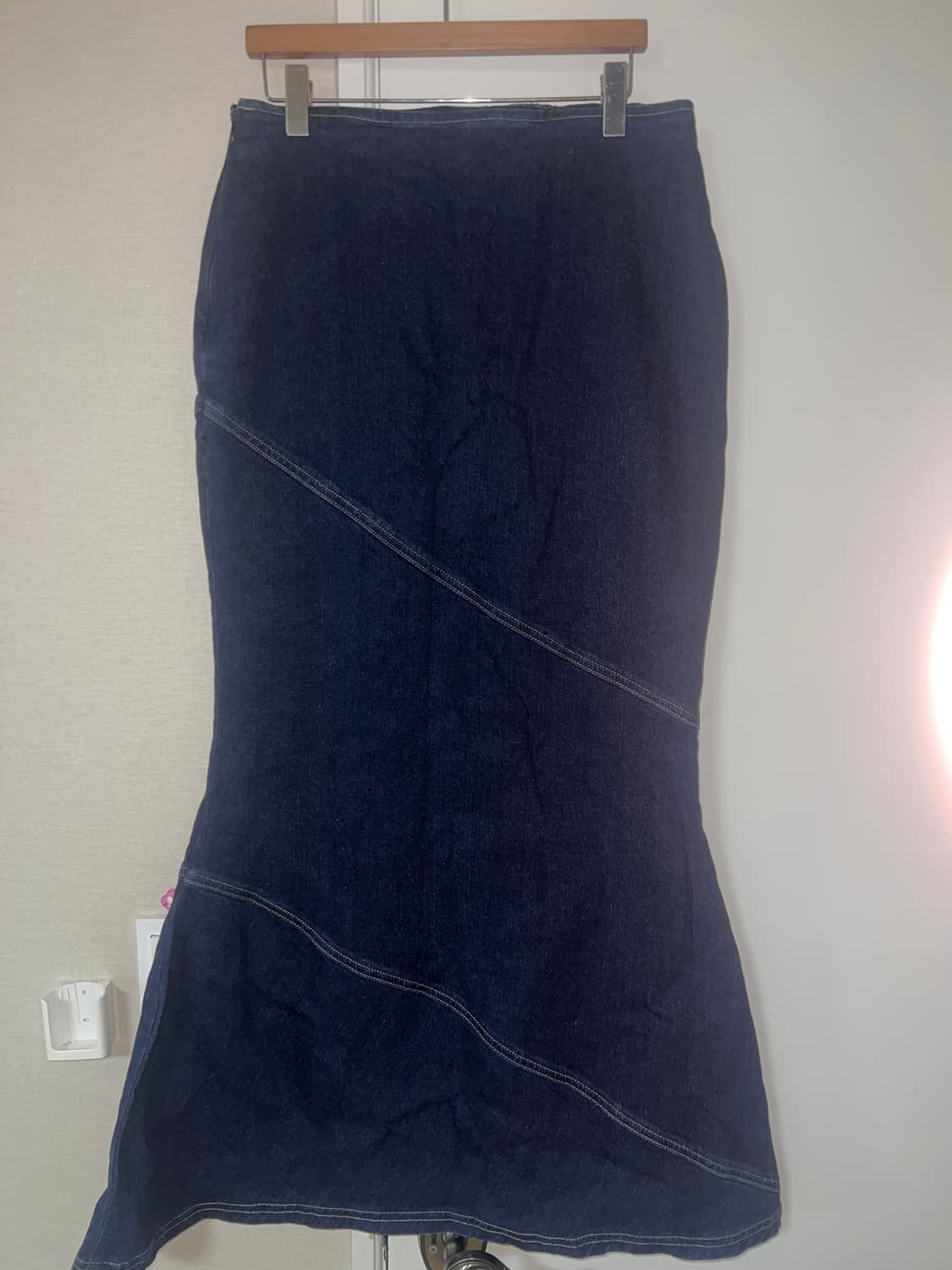 denim mermaid long skirt 머메이드핏 데님 롱스커트 상품이미지1