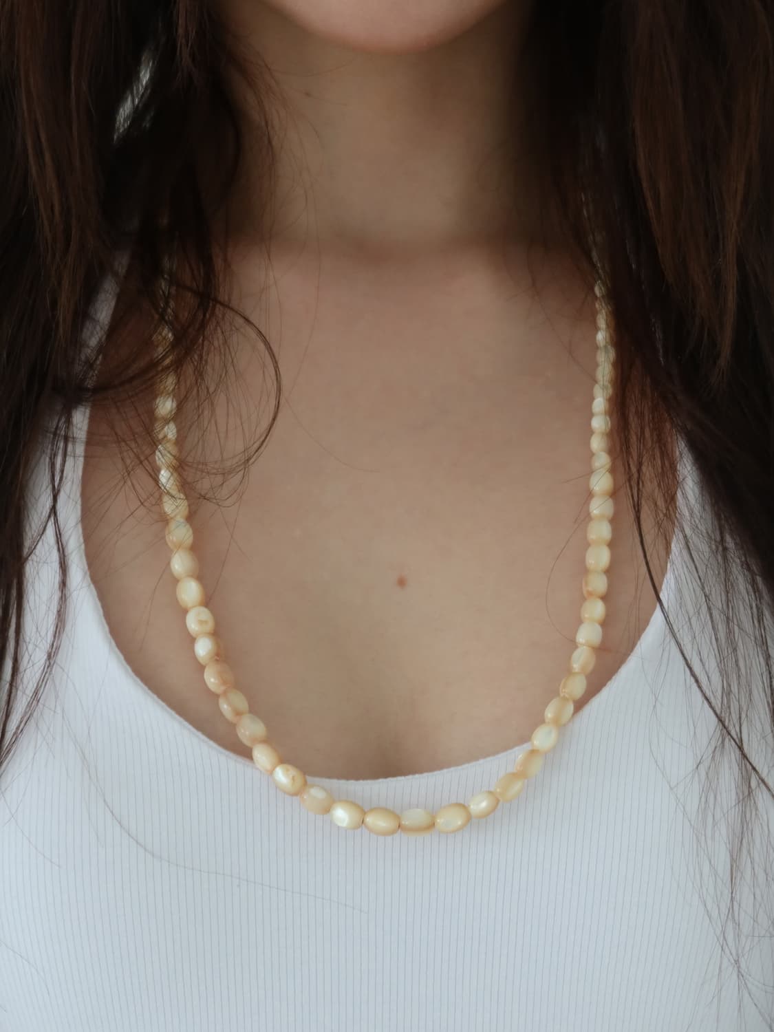 Ivory pearl necklace 상품이미지1