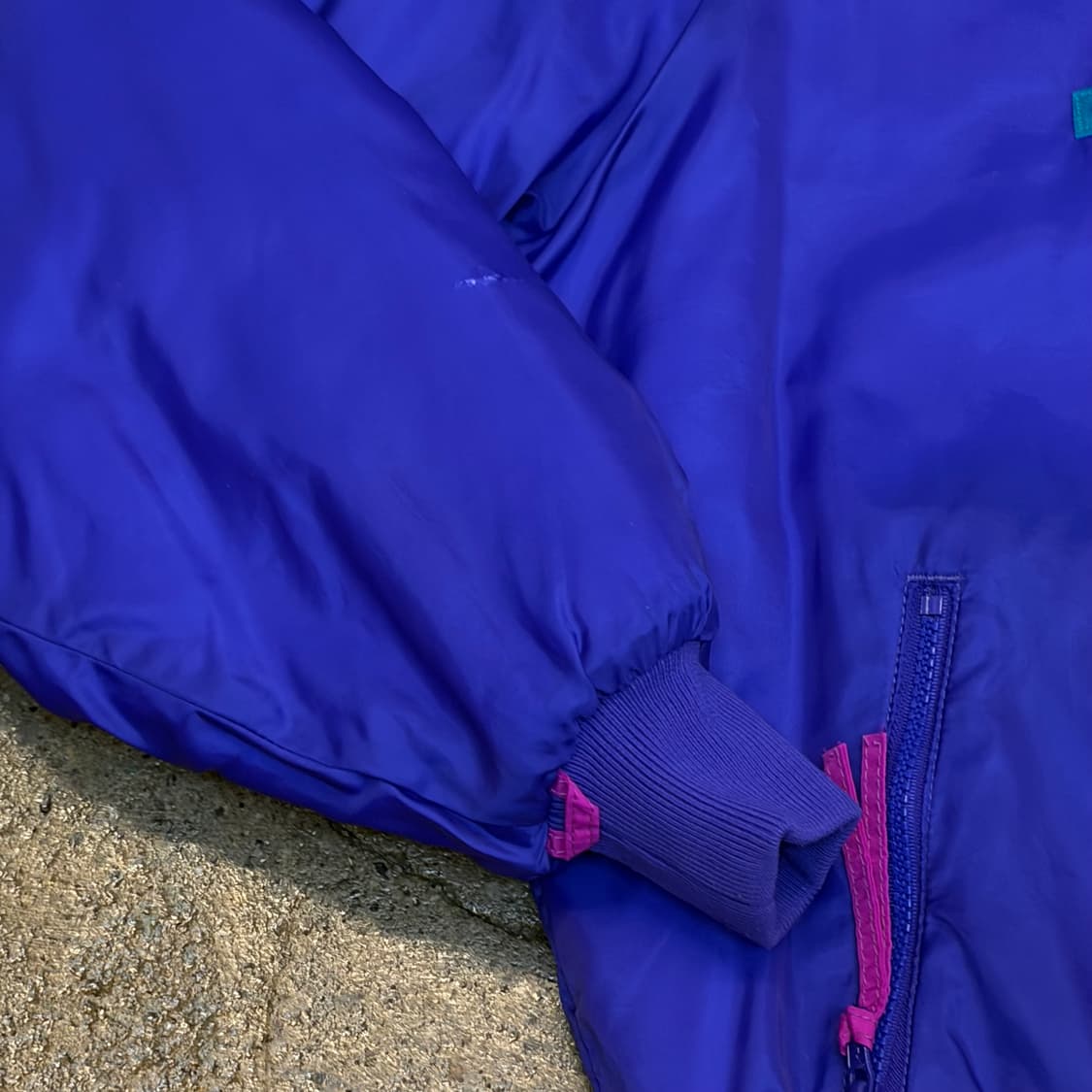 레어 90s USA 빈티지 컬럼비아 양면 아웃도어 패딩 상품이미지4