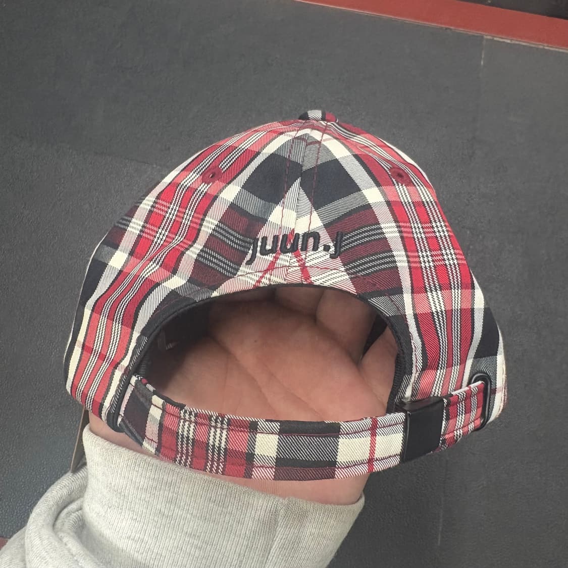 준지 쉐도우체크볼캡 상품이미지3