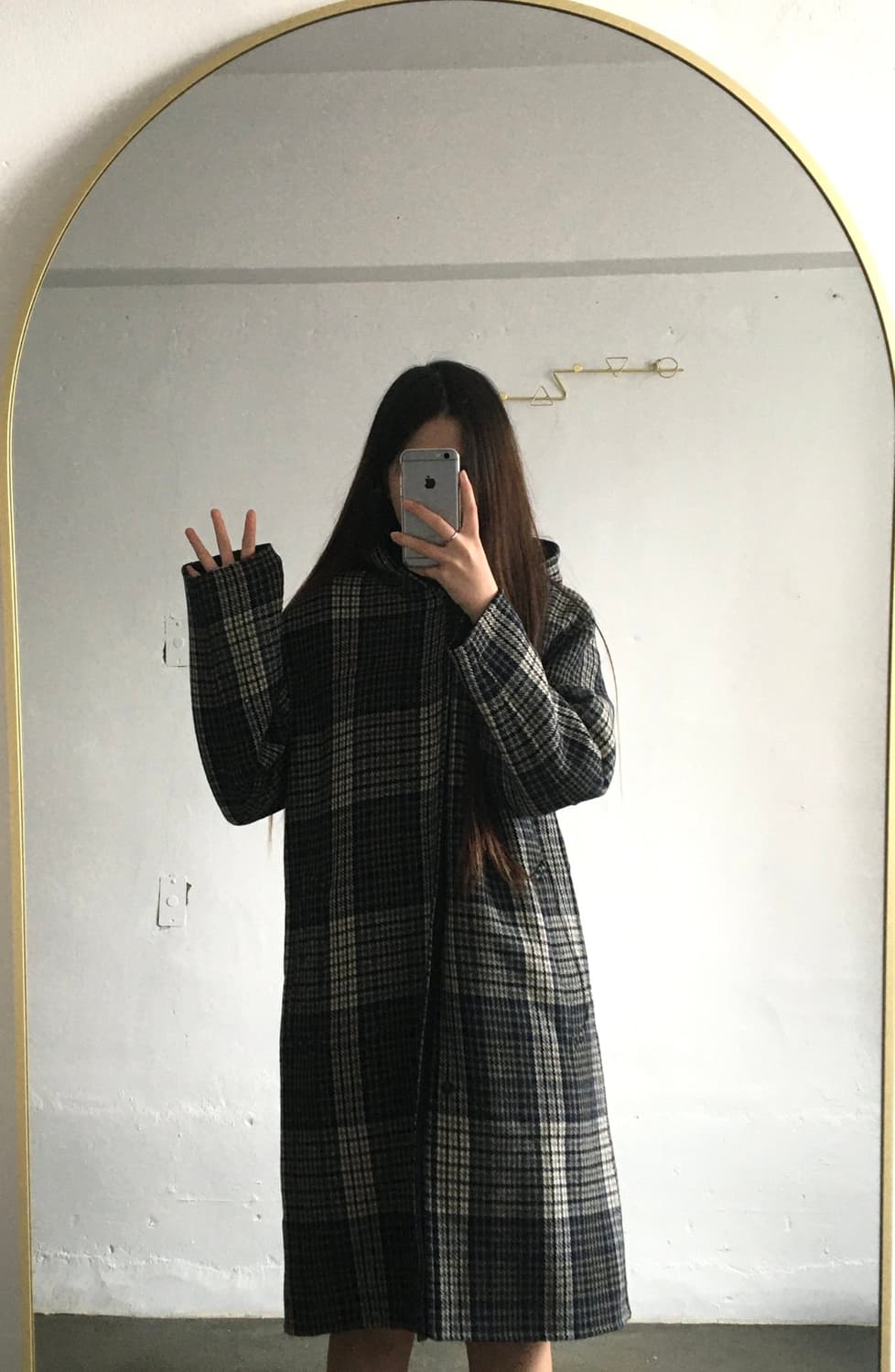 타임 옴므 체크울코트 상품이미지2