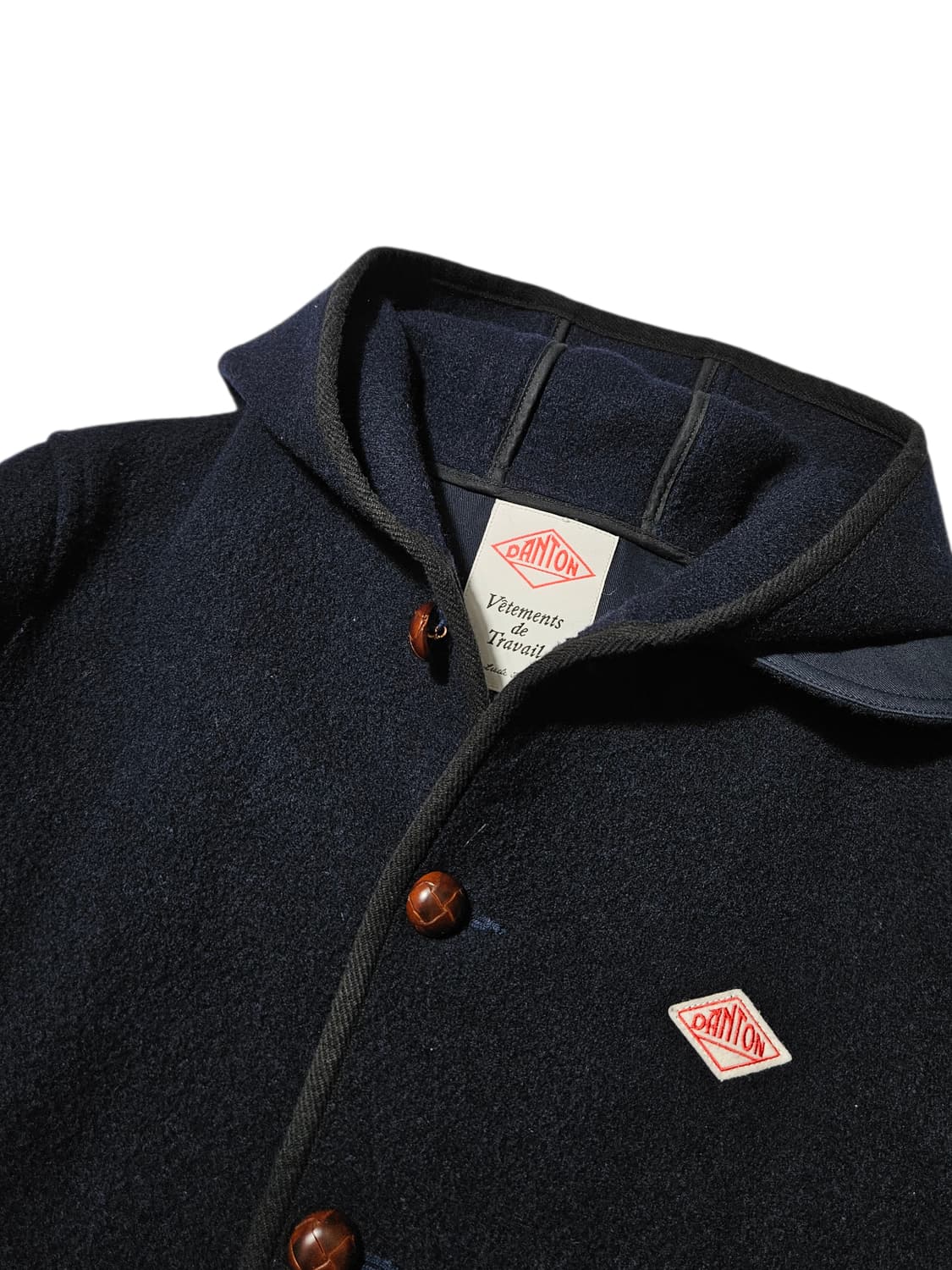 단톤 Danton 후디드 울코트 네이비 42 상품이미지3