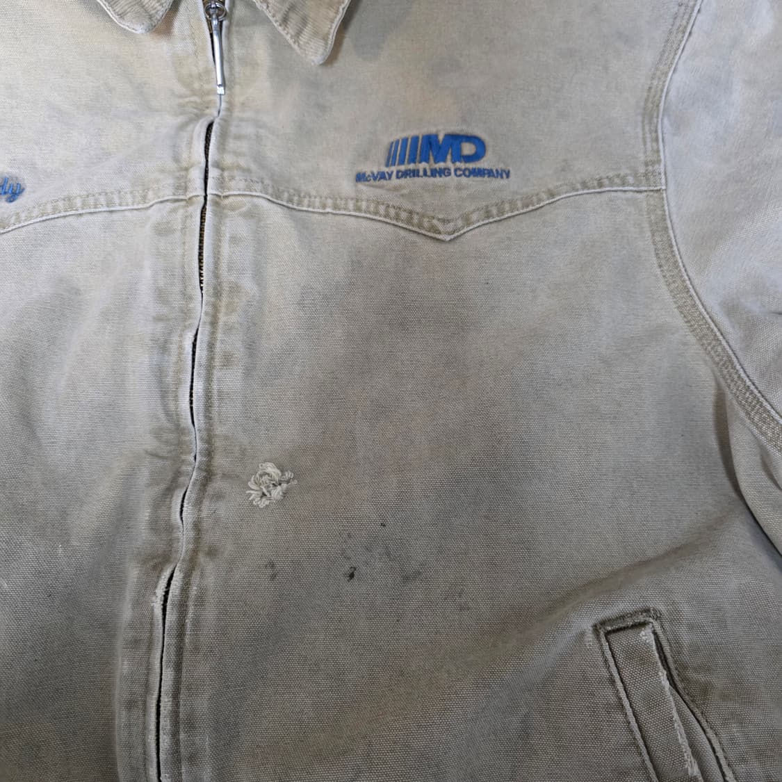 [XXL] 00s 빈티지 칼하트 산타페 j14 WET 트래쉬드 워크자켓 상품이미지2