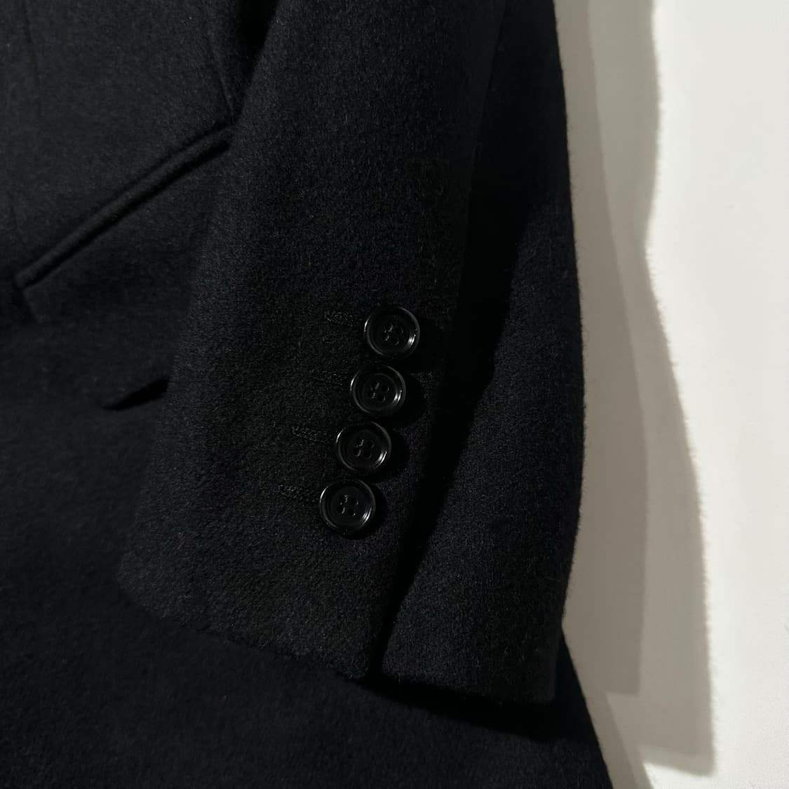 랑방 울 싱글 코트 블랙 상품이미지5