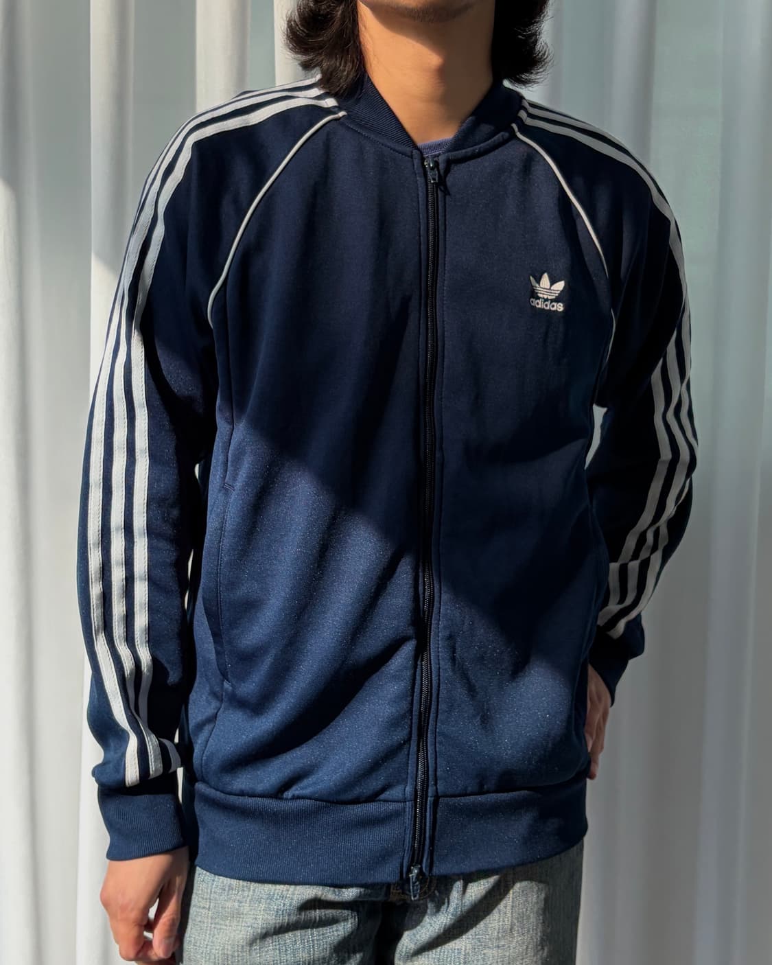 [XL]아디다스 트레포일 SST 네이비 트랙탑 져지 상품이미지1