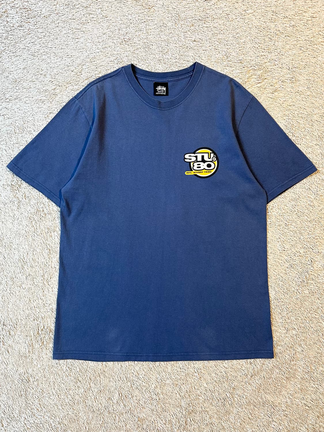 스투시 STUSSY 핫 80 반팔 티셔츠 미드나잇 상품이미지1