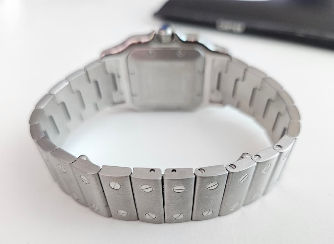 까르띠에 산토스 갈베 라지 오토매틱 스틸 상품이미지6