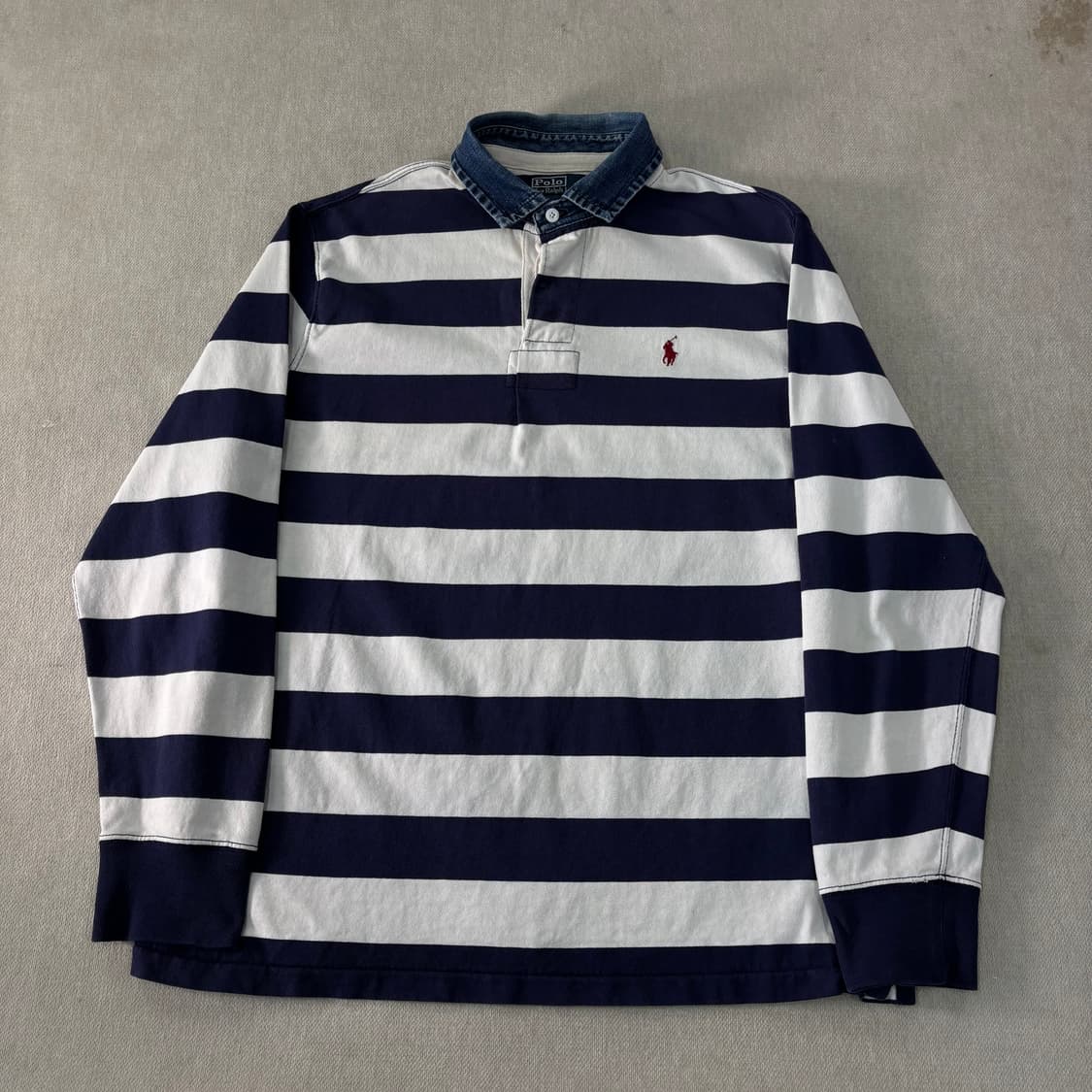 105 폴로랄프로렌 청카라 스트라이프 럭비티 상품이미지1