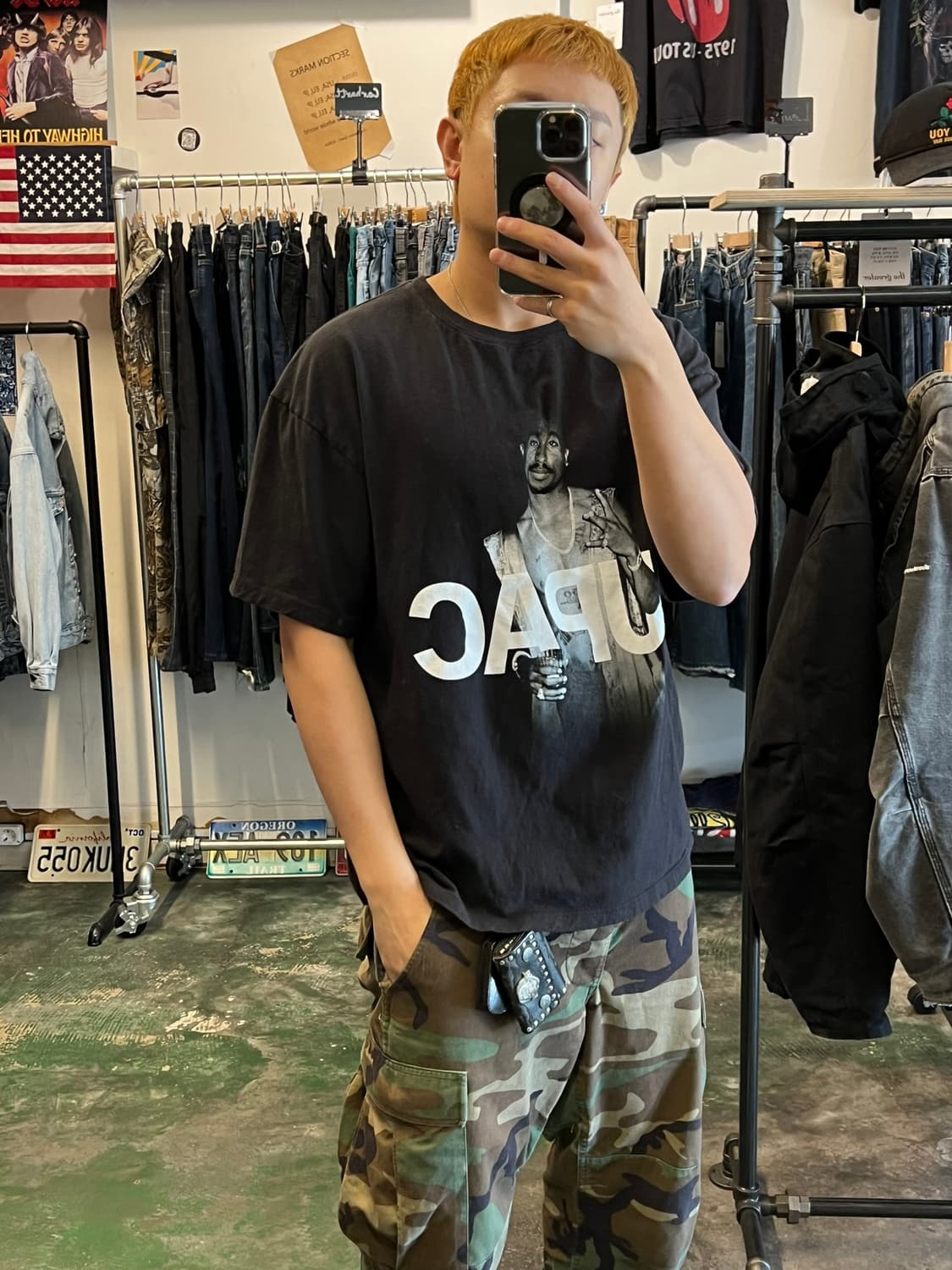 [XL] 투팍 2PAC 공식 머천 그래픽 티셔츠 상품이미지2