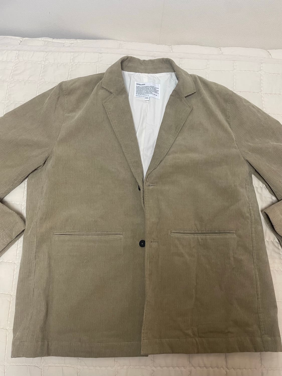 (텍만 땐 새상품) 유니폼브릿지 코듀로이 블레이저 판매 상품이미지3