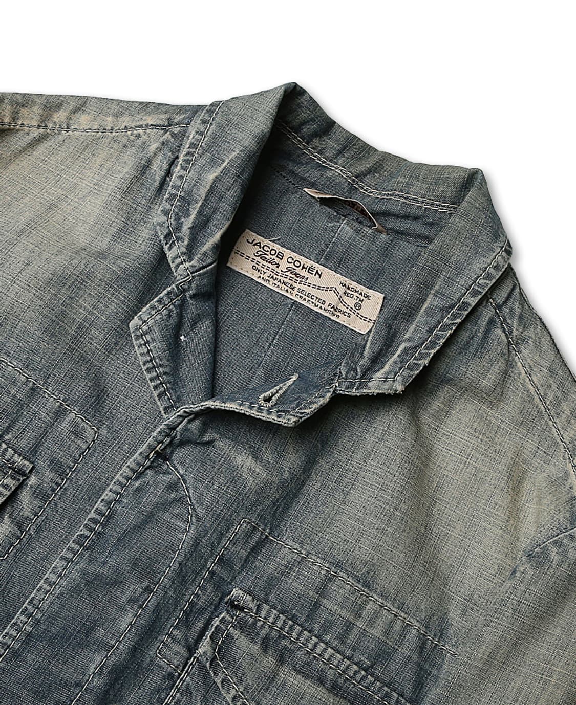 야콥 코헨 [Jacob Cohen] 빈티지 워싱 이태리 데님 사파리 자켓 상품이미지2