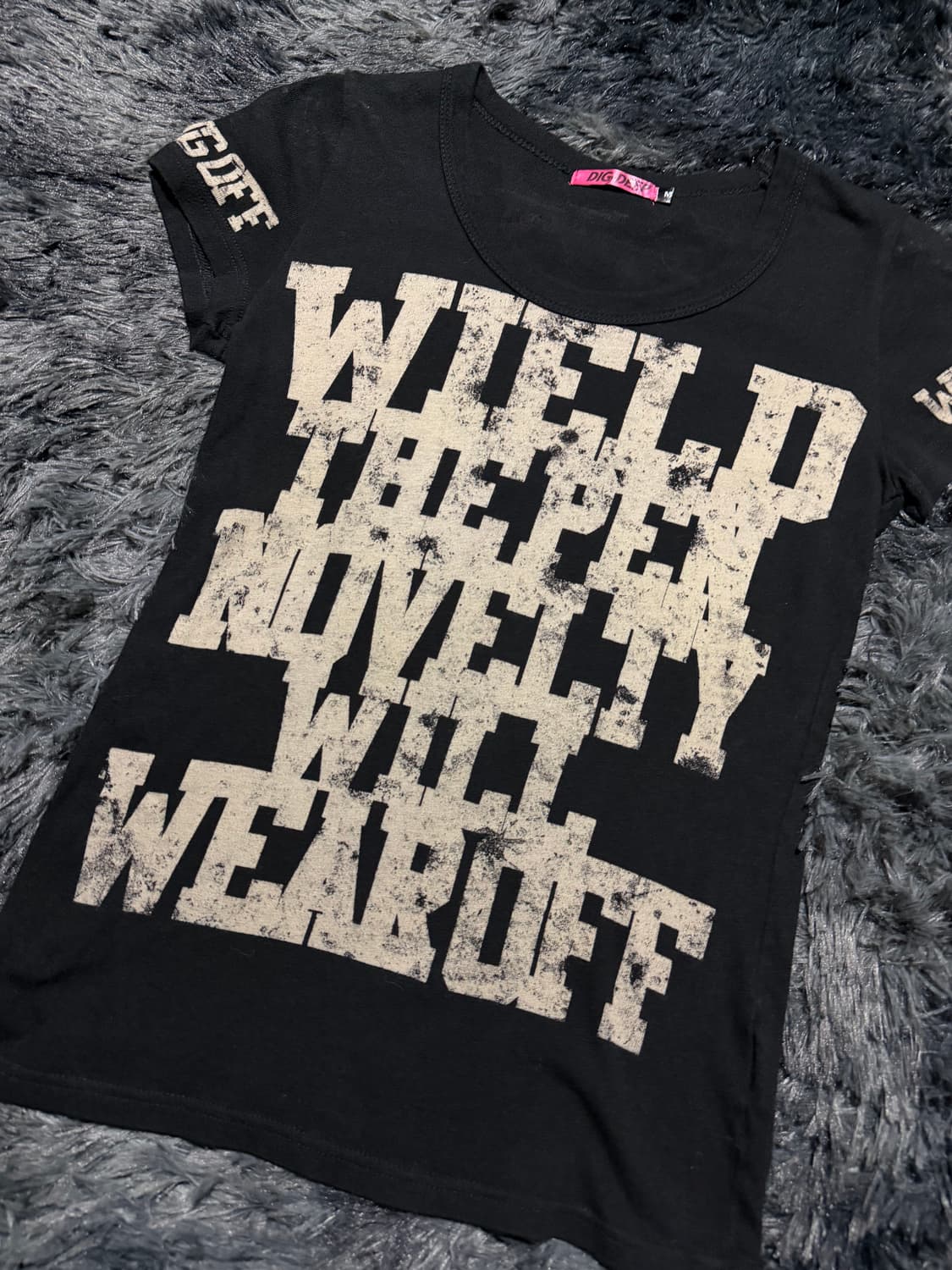 디그딥 레터링 등판 날개프린팅 반팔 상품이미지2