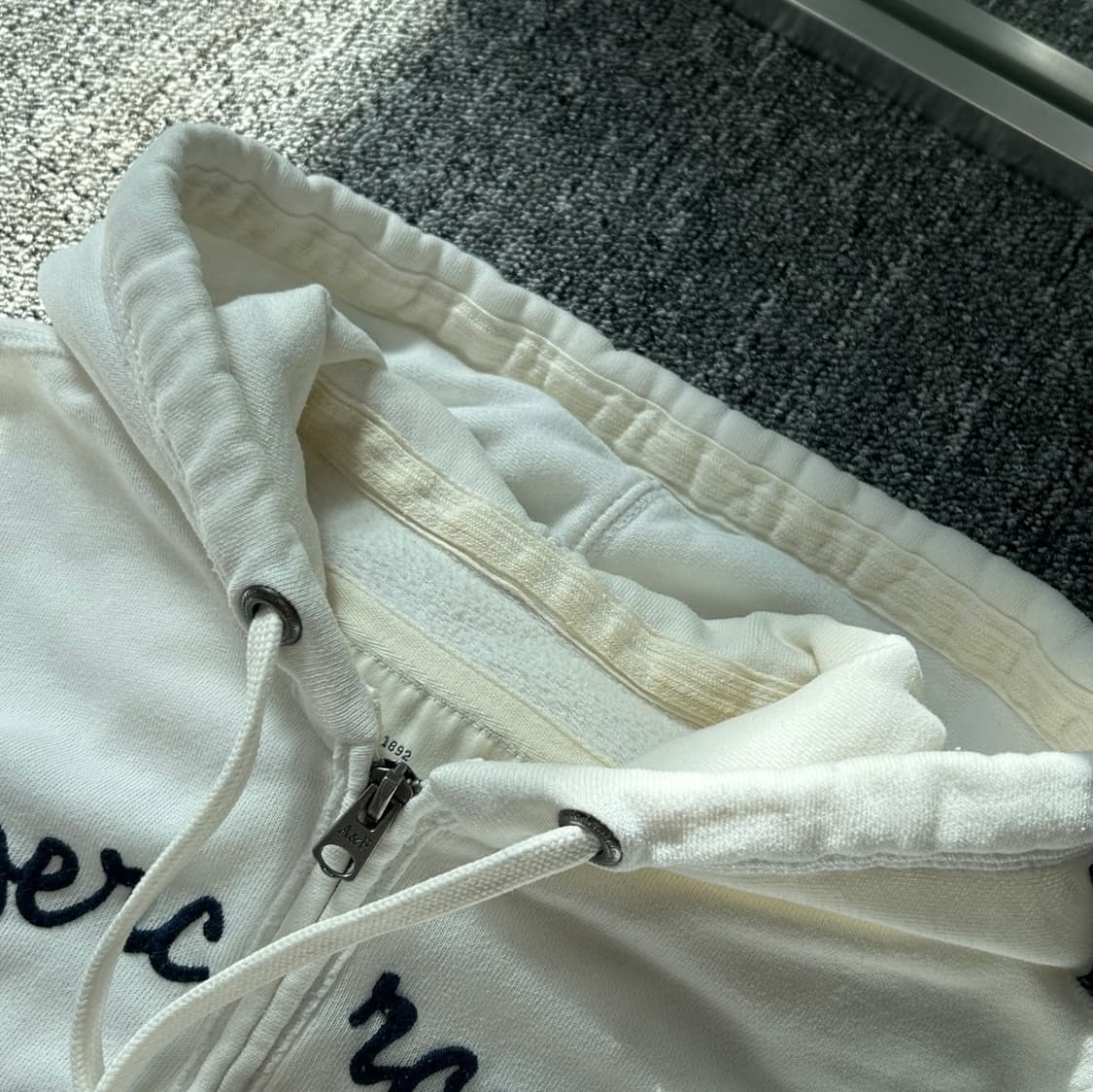 아베크롬비 y2k 아이보리 딱붙핏 후드집업  상품이미지5