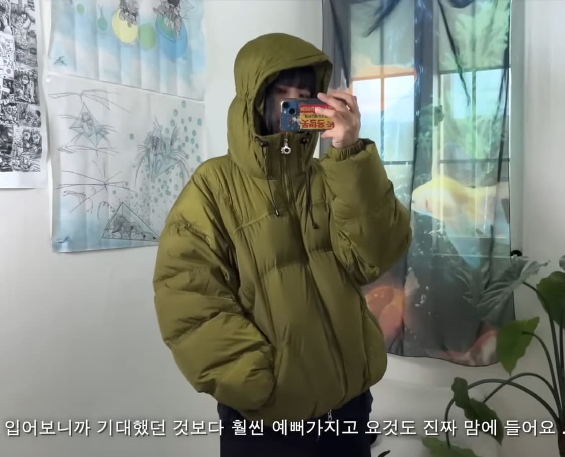 크리틱 웜홀 후드 푸퍼 자켓 패딩 블랙 상품이미지8