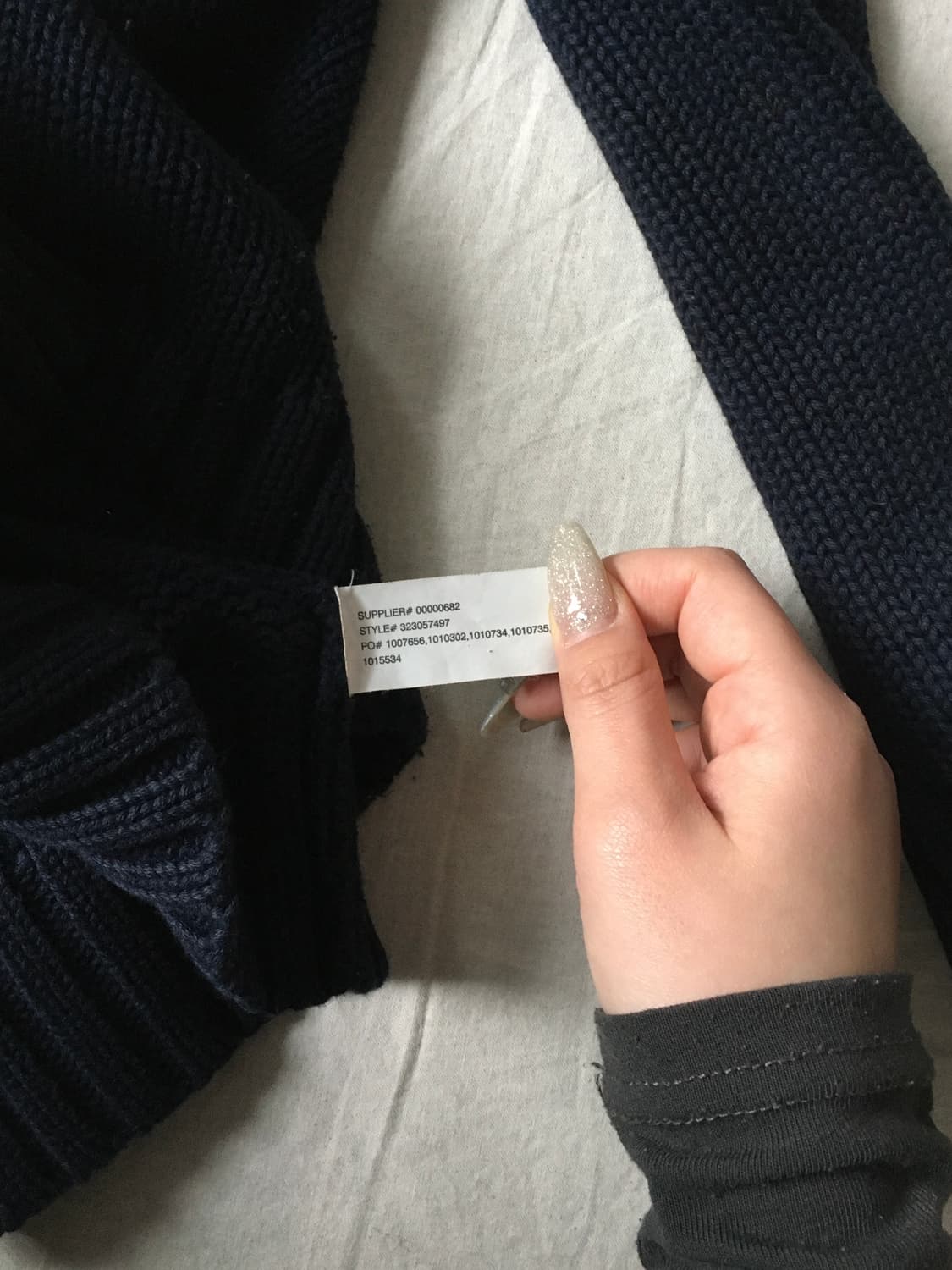 폴로 배색 니트집업 상품이미지5