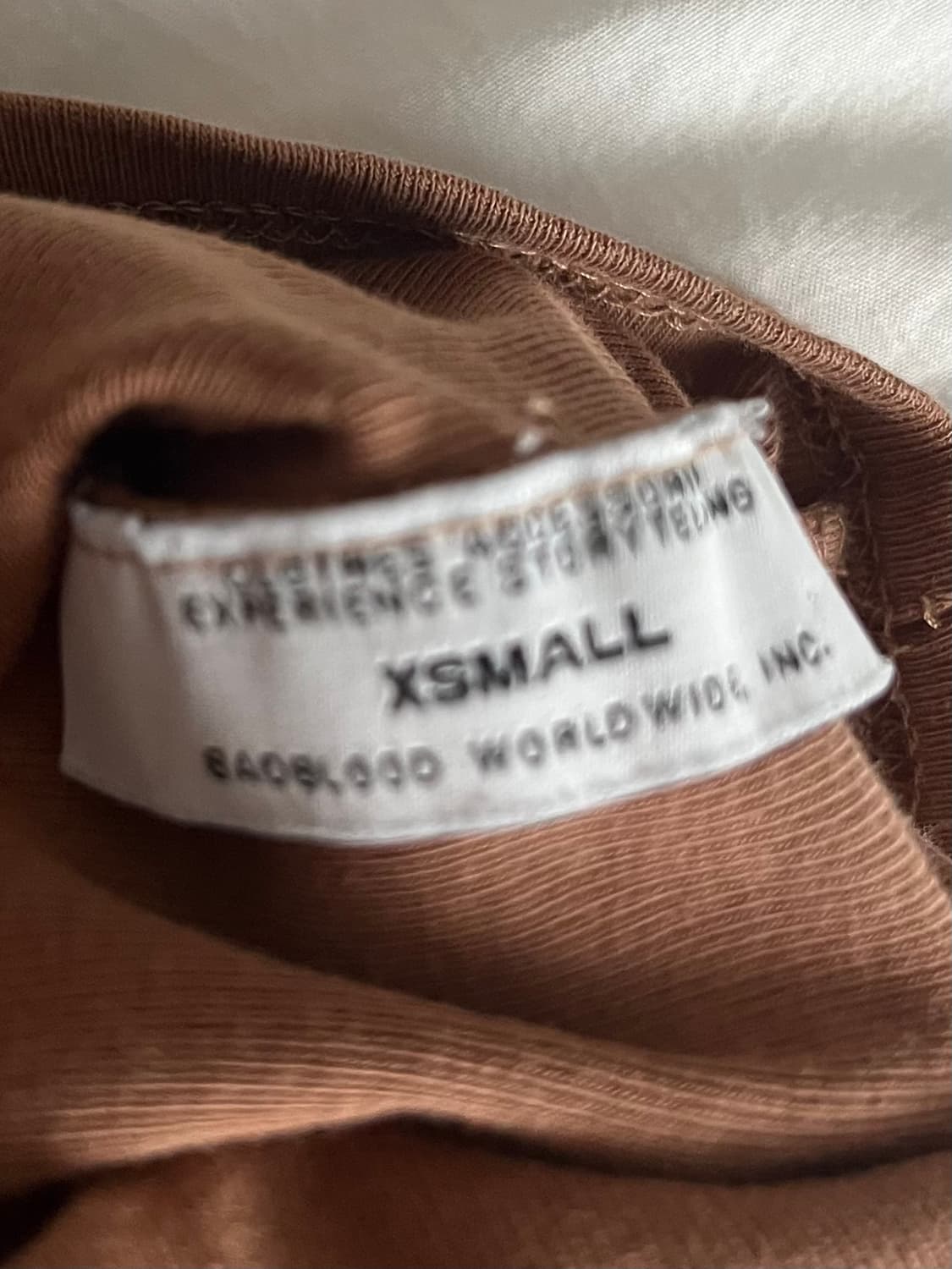 Badblood 브라운 슬리브리스 XS 상품이미지4