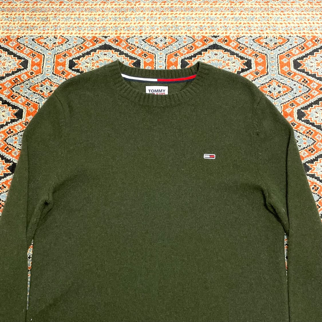 타미진스 카키 울 혼방 니트 남성S 상품이미지2