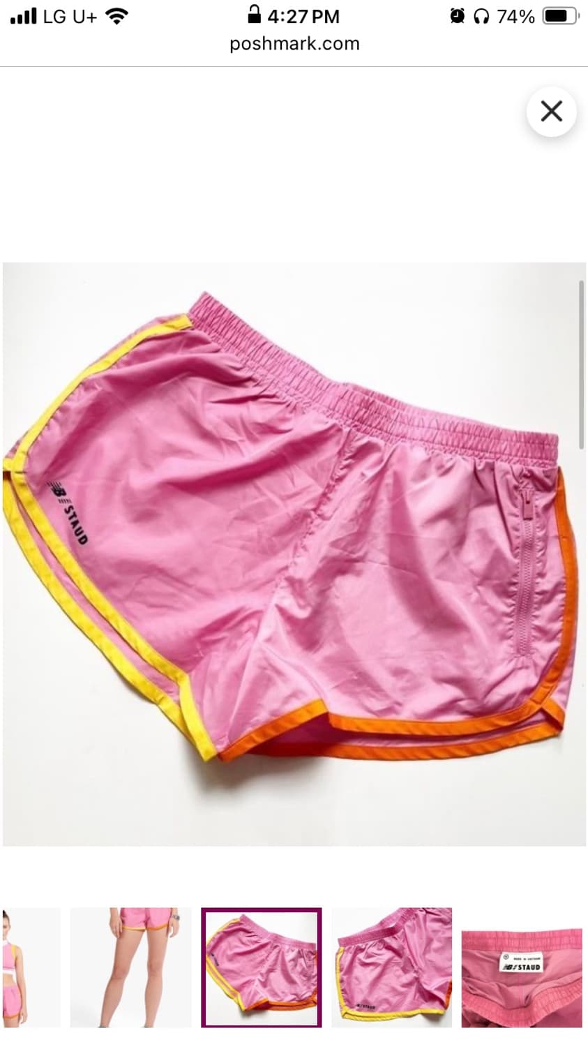 뉴발란스 X Staud 핑크 러닝 쇼츠 M  상품이미지1
