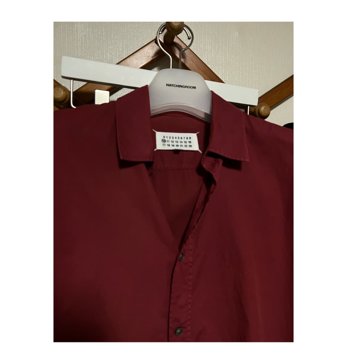 Margiela burgundy shirts 48 상품이미지4